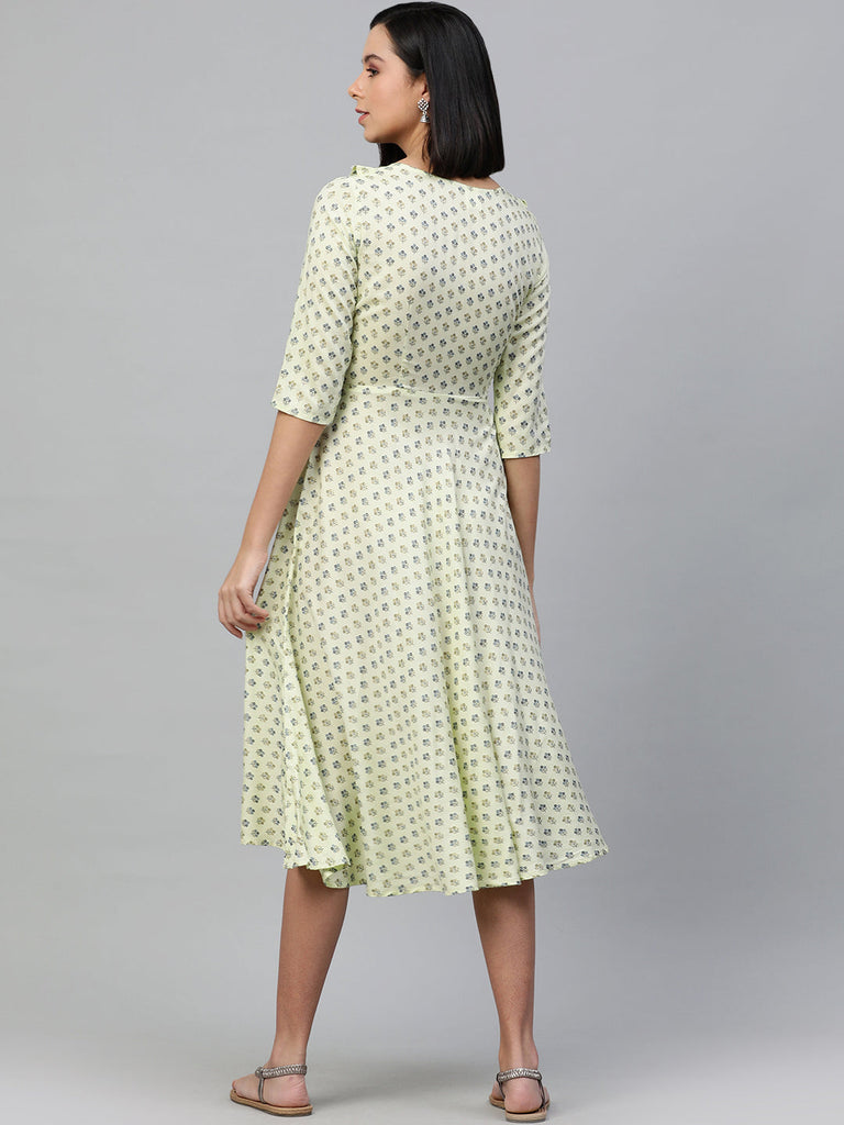 Green Maternity A-Line Dress
