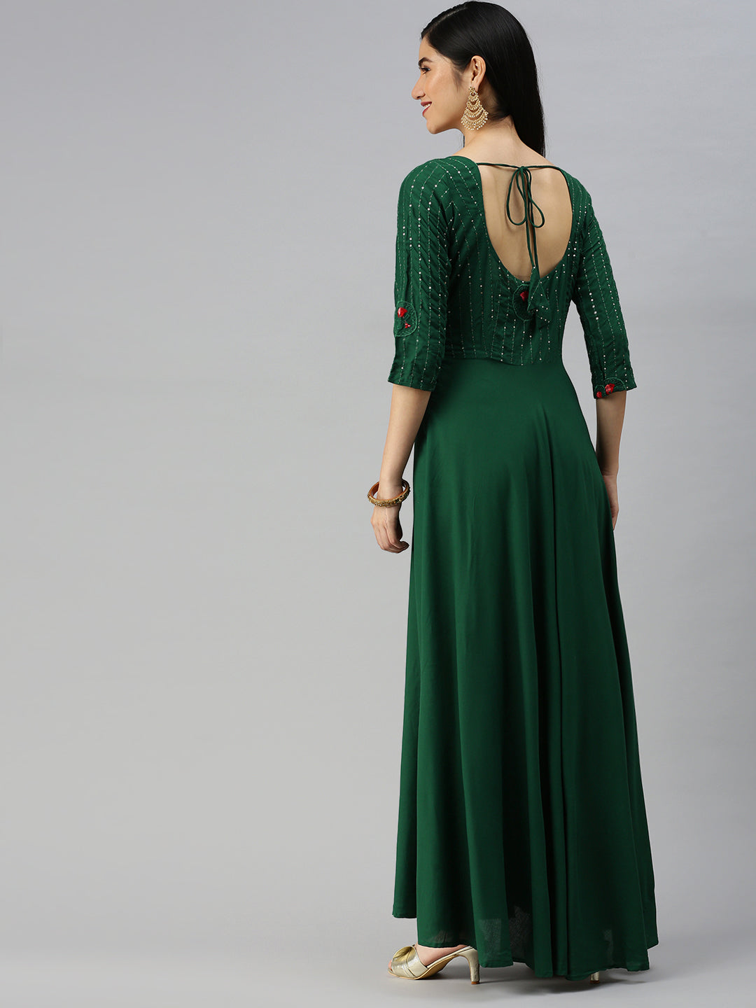 Embroidered Maxi Ethnic Dress The Anarkali Shop Embroidered Maxi Ethnic Dress The Anarkali Shop