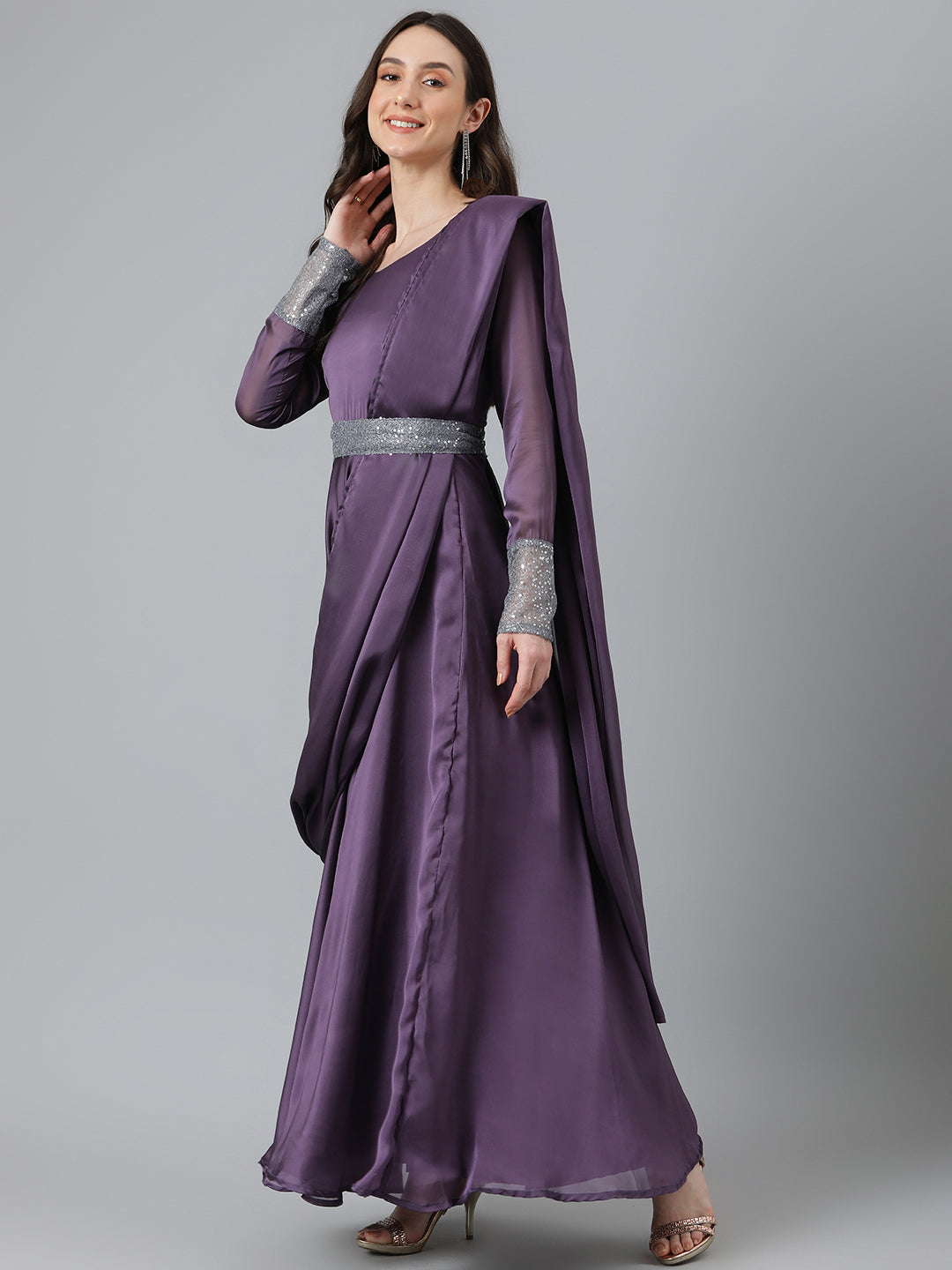 Lilac Drape Dress