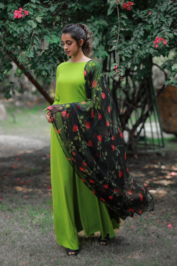 Pear Dupatta Set